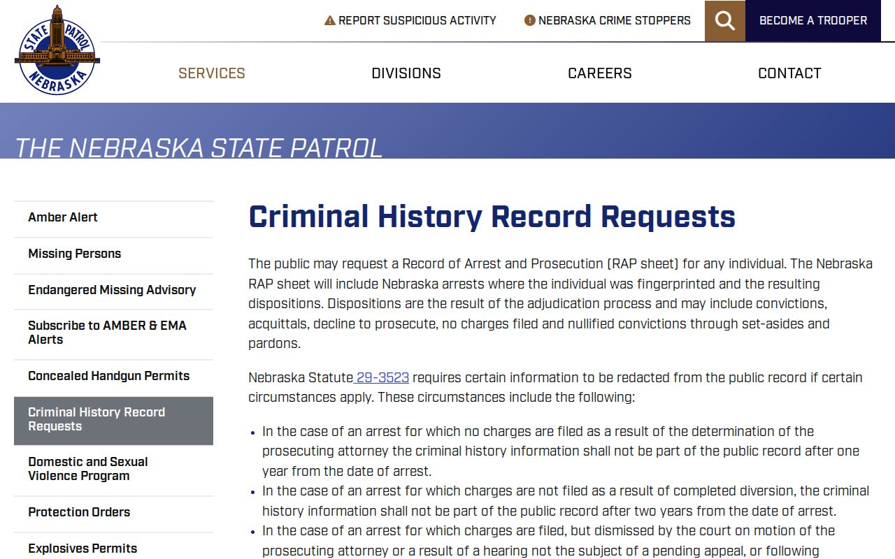 Knox County most wanted information Nebraska State Patrol RAP request