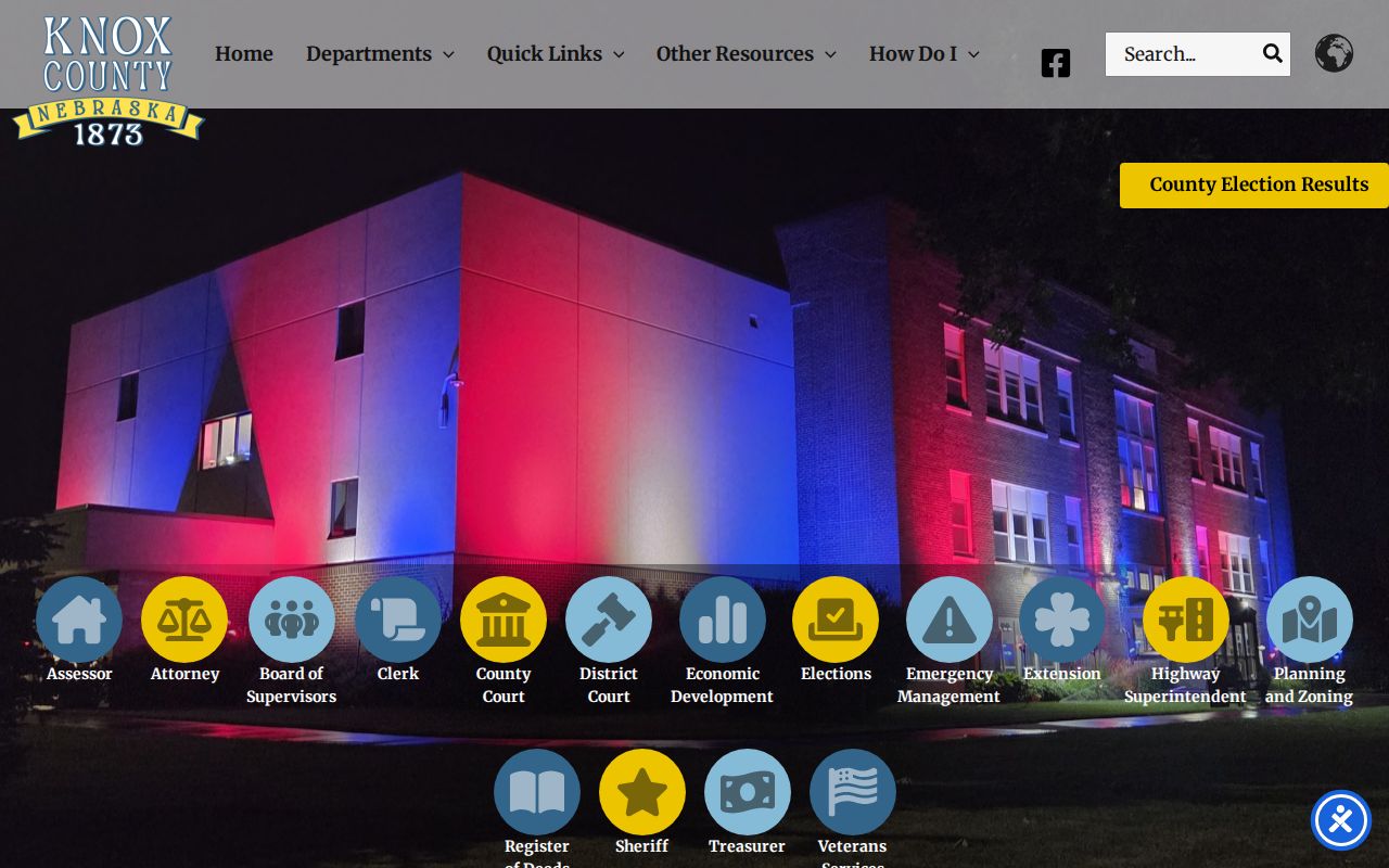 Knox County warrant records county seat government